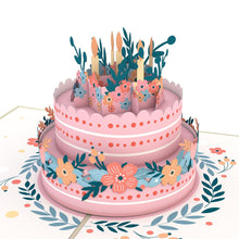 Load image into Gallery viewer, Floral Birthday Cake
