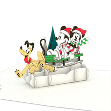 Load image into Gallery viewer, Disney's Mickey & Friends Sleigh Ride Notecards (4 Pack)