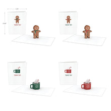 Load image into Gallery viewer, Holiday Cheer Thank You Notecards (Assorted 4 Pack)