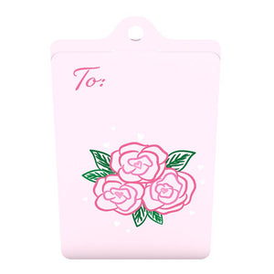 Gift Tag 4-Pack: Rose Bloom