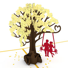 Load image into Gallery viewer, Lovers on a Swing Yellow
