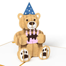 Load image into Gallery viewer, Gold Birthday Bear
